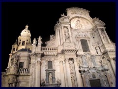 Murcia by night 15 - Cathedral of St Mary, Plaza Cardenal Belluga